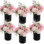 Birthday Flowers Centerpiece, Set of 6, Dusty Pink & Rose Gold by DIYDOFUN