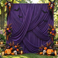 20x12 ft Deep Purple Backdrop Curtains for Weddings, Birthdays and Photos by PartyVillage