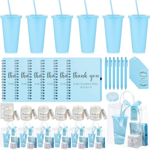 Nuogo 6 Sets New Parent Shower Prizes, Blue Color, Classic Style by Nuogo