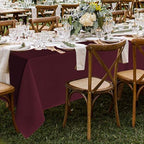 Fitable 8 Pack Burgundy Tablecloths 70x120 Inch for 6-8 Ft Rectangle Tables - Image 6