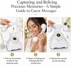 Audio Guest Book Wedding Phone, Retro Audio Phone Guestbook with Clear Voice Recording for Wedding Reception, Bridal Shower, Birthday, Baby Shower, Anniversary, Engagement - Image 6
