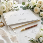 Personalized Wedding Guestbook, Custom Guest Book Wedding Reception, Small Guest Book, Guestbooks for Bridal Shower, Baby Shower, Birthday, Sign in Book for Party, Linen, 11.0x7.7inches - Image 7