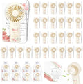 60Pcs Mini Handheld Fans for Wedding Bridal Baby Shower Guests by Winocbxt