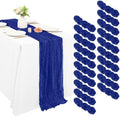 20 Pack Cheesecloth Table Runner 17 x 108 Inch, Royal Blue by REWOMC