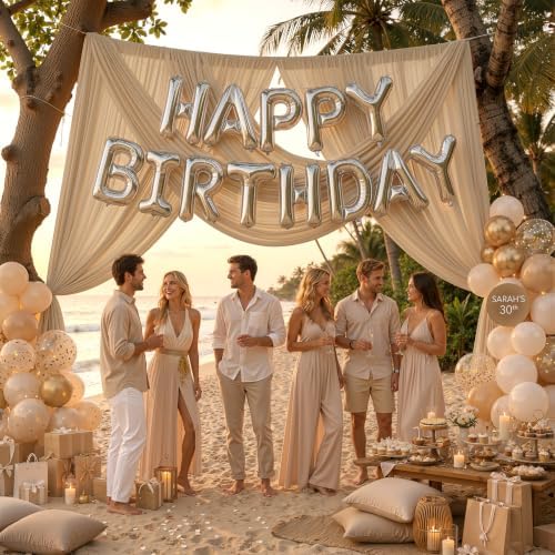 20ft x 12ft Champagne Backdrop Curtains for Parties, Wrinkle Free 4 Panels Photo Backdrop Drapes Back Drop Cloth for Wedding Birthday Photography Background Decor - Image 5