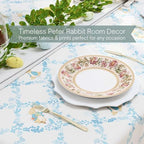 Peter Rabbit Book Tablecloth 60 x 84 Inch Rectangle Spring Table Cover for Dining Room, Tea Party & Entertaining, Woven Fabric, (100% Officially Licensed Product) by Franco Heritage - Image 4
