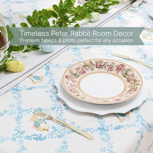Peter Rabbit Book Tablecloth 60 x 84 Inch Rectangle Spring Table Cover for Dining Room, Tea Party & Entertaining, Woven Fabric, (100% Officially Licensed Product) by Franco Heritage - Image 4