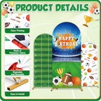 3Pcs Sports Themed Arch Backdrop Cover Multi-Sport Star Party Decorations - Image 3