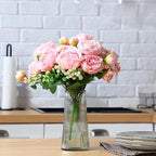 Geosar 8 Bundles Artificial Peonies Flowers,Pink - Image 4