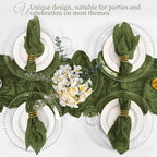 Cloth Napkins Set of 12 Olive Green Napkins 20x20inch Cheesecloth Napkin Rustic Boho Gauze Washable Dinner Napkin Cloth Bulk for Wedding Party Bridal Baby Shower Thanksgiving Table Decor - Image 6