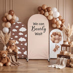 Tingjoo 3 Pcs We Can Bearly Wait Arch Backdrop Cover, 4/5/6ft - Image 6