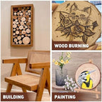 10 Pcs Natural Wood Slices.7-8 Inch Wood Rounds for Weddings Centerpieces Decor. Wood Circles & Slabs for DIY Painting Crafts.Wood Centerpieces for Tables and Baby Shower Centerpieces. - Image 5