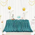 Eternal Beauty Teal 72x108 Inch Tropical Beach Sequin Tablecloth by EternalBeauty