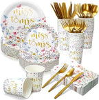400 Pcs Miss to Mrs Bridal Shower Plates Napkins Weddng by Suttmin