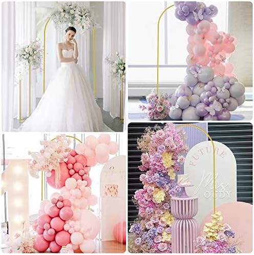 Wokceer 6FT Arch Backdrop Stand and Cover Set,Arch Stand with White Cover - Image 6