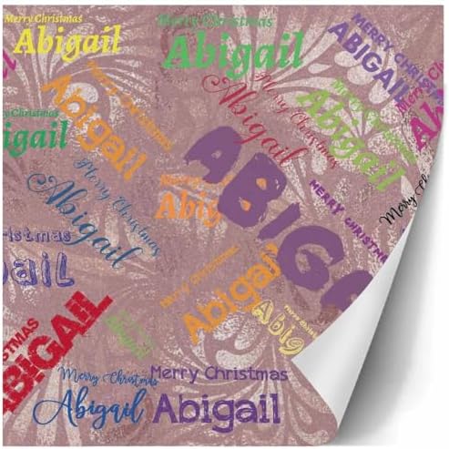 AOFUN Personalized Wrapping Paper for Boys, Men, and Babies Wrap Custom Text - 5 Rolls 58" x 23" - Image 3