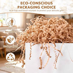 AFOROEOA Crinkle Cut Paper Shred Filler 4.4LB/2KG Bulk, Kraft Brown Paper Gift Basket Filler for Christmas Thanksgiving Halloween Birthday Hamper Packaging, Shredded Paper for Gift Boxes, Kraft - Image 3