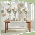 6 Sets Sage Green Silly Goose Birthday Decoration 15.7 Inch Soft Silly Goose Table Centerpiece Stuffed Animals with Balloon Boxes Hat Geese Plushies Table Decor for Birthday Party Favors - Image 6