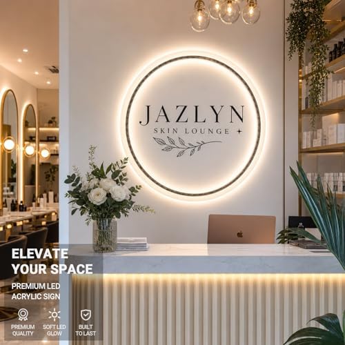 Custom Backlit Acrylic Logo Sign for Wall Decor - Image 2