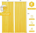 Yellow Backdrop Curtains-Wrinkle-Free Polyester Photography Drapes Party Curtain Background for Baby Shower Wedding Decorations- 32 X10FT (Yellow) - Image 3