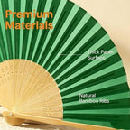 Paper Hand Fans, 8.3 Inch Foldable Handheld Fans for Wedding Favors, Party Decorations, Bridal Shower, Baby Shower, Summer Cooling, (Color 48pcs) - Image 5