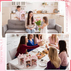 Eaasty 24 Pcs Pink Floral Gift Boxes with Window 9.8 x 7 x 5.1 Inch - Image 4