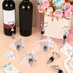 Didaey 100 Set Heart Shape Wine Stopper Wedding Favor for Guests - Image 6