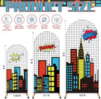 Moukeren 4-6ft Arch Backdrop Cover Spandex Stand, Hero Party - Image 4