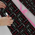 AOFUN Personalized Wrapping Paper with Name/Text Wrapping Paper Roll with Printed Name Christmas Wrapping Supplies Valentines Paper 3 Rolls 58" x 23" - Image 4