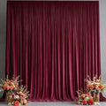 50x10FT Backdrop Curtains with Rod Pockets - Wrinkle Free Photo Stage Backdrop 10 Panels Curtains Drapes for Photography Wedding Party Baby Shower Decorations (Burgundy) by Unknown