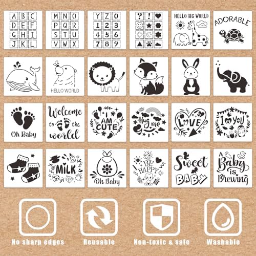 69 Pcs Baby Bib Bodysuit Baby Shower Set Baby Shower Game Sign Baby Feeder Bib Newborn Bodysuit Fabric Marker - Image 3