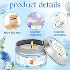 50Set Baby Shower Candle Party Favors Bear Lavender Scented Candles Bulk Favors for Guests Girl Boy Baby Shower Gender Reveal Party Gifts (Blue Bear) - Image 3
