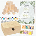 EIGTWEN 78 PCS Fun Baby Shower Games Sign Kit, Baby Blocks for Baby Shower by EIGTWEN