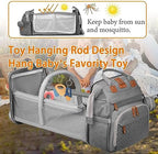Astro alan Baby Diaper Bag with Changing Station, Waterproof Diaper Bag Backpack for Moms Dads with USB Charging Port, Baby Shower Gifts, Baby essentials,Grey - Image 2
