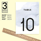 Painting Design Table Number Cards Double Sided Party Table Numbers for Reception Baby Shower Anniversary Birthday Bridal Party 4x6 100 Pcs - Image 4