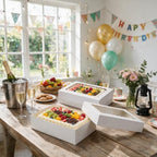 30pcs 14x10x4in Rectangular Quarter Sheet Cake Boxes with Window - Image 2