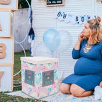 Paper Decorative Balloon Box for Shower Party Gender Reveal Boy Girl - Image 2