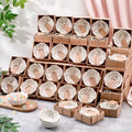 48 Pcs Wedding Favors for Guests Small Ceramic Bowls, Flower, Beige by SiliFine