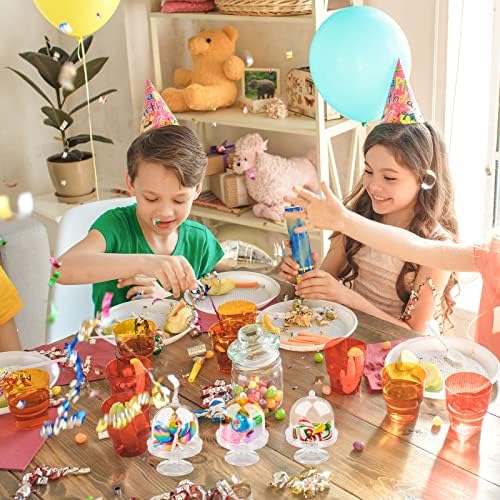 Tessco for you 48 Pcs Plastic Mini Cake Stand with Dome Lid Clear - Image 4