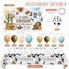 Cowboy Baby Shower Decorations, Wild West Cowboy Rodeo Party Supplies Decor - Image 2