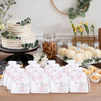 Domensi 75 Pcs Baby Shower Favors Bear Opener Magnet Card Organza Bag, Girl - Image 6