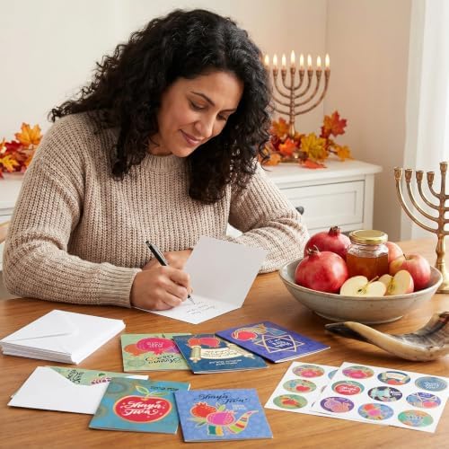 Motiskyy 72 Pack Rosh Hashanah Cards with Envelopes and Stickers Set - Image 4