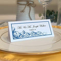 Scribble Vintage Swirl Printable Place Cards, Royal Blue, Set of 150 (25 Sh by DocumentsandDesigns