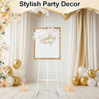 Easel Stand for Sign, Elegant, White, 1 Pcs - Image 5