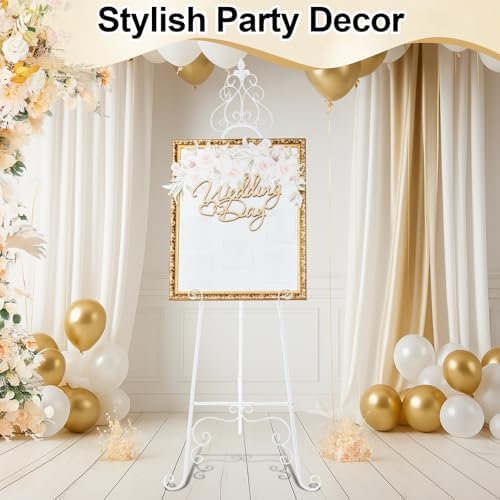 Easel Stand for Sign, Elegant, White, 1 Pcs - Image 5