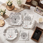 350 Pcs Family Reunion Paper Plates and Napkins Set Serve 50 Guests - Image 3