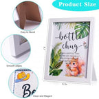 Funny Bottle Chug Baby Shower Drinking Game for 15 Guests, Includes 15 Pack 8.5oz Baby Bottles with Nipples & Standing Wood Framed Sign, Western Cowboy Baby Shower Favors & Party Activities(Wathet) - Image 2