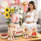 Wooden Baby Shower Crate Closet, Baby Shower Gift Basket for Newborn Gifts - Image 2