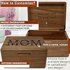 Mom Gifts from Daughters, Custom Wooden Box, Personalized Mothers Day Gift - Image 3