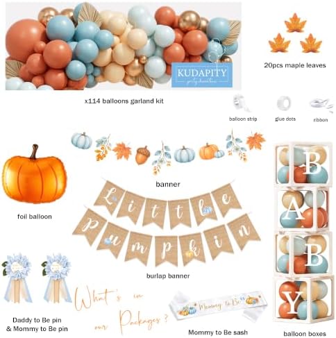 Fall Pumpkin Baby Shower Decorations, A Little Pumpkin is On the Way Decor - Image 2